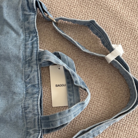 BAGGU Light Blue Denim Duck Tote -NWT - Picture 7 of 10